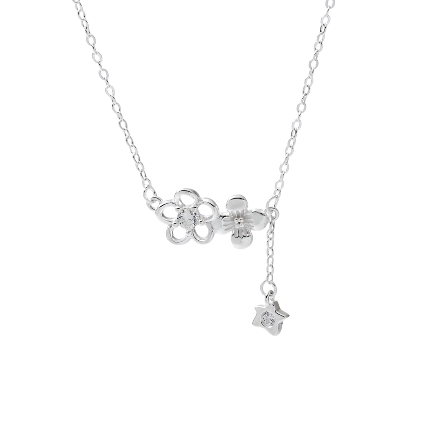 平價飾品,純銀,花,項鍊