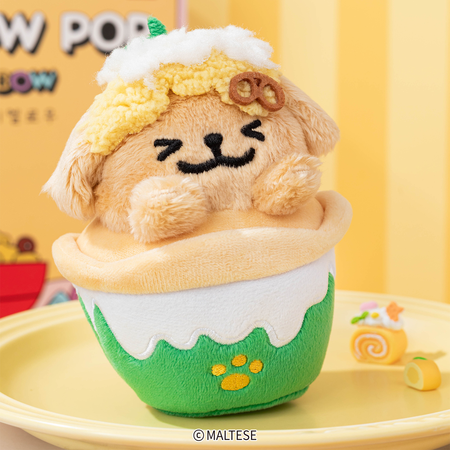 線條小狗絨毛吊飾(綿綿冰) [共2款可選擇]