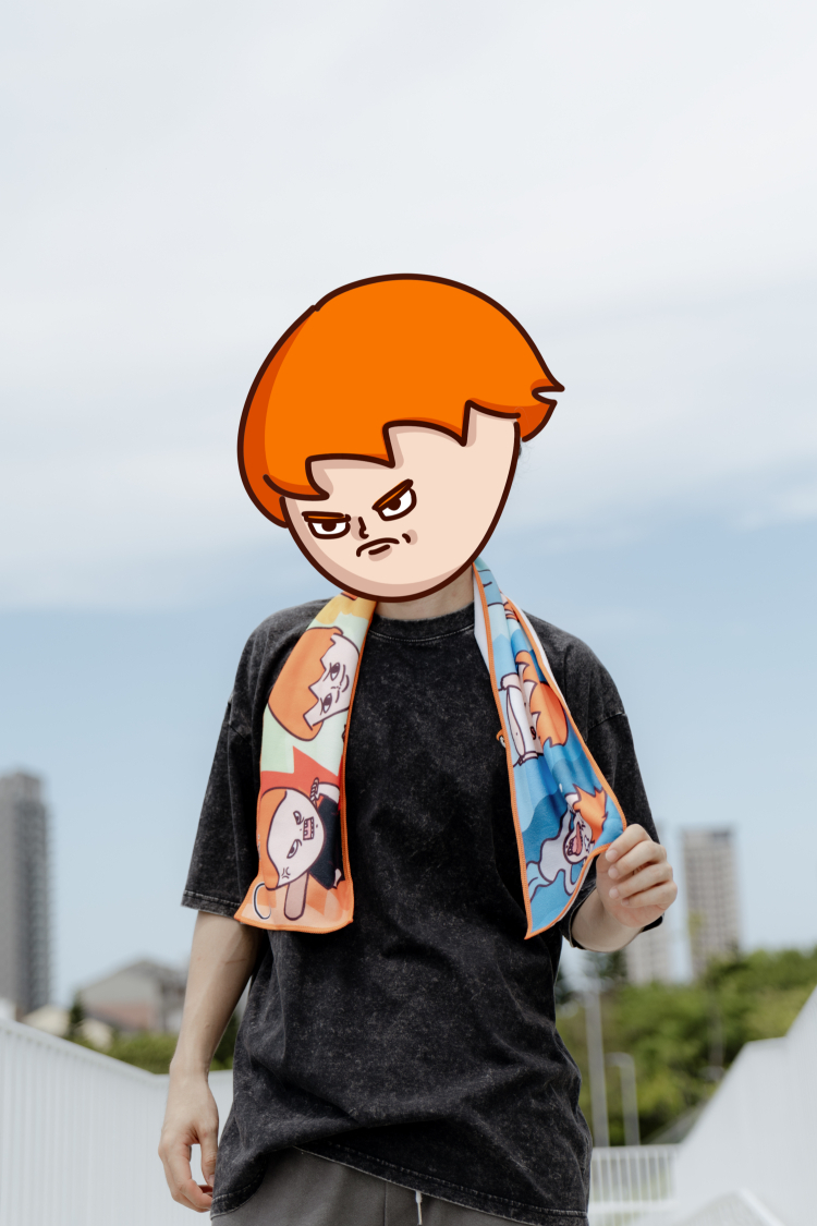 洋蔥全彩運動毛巾