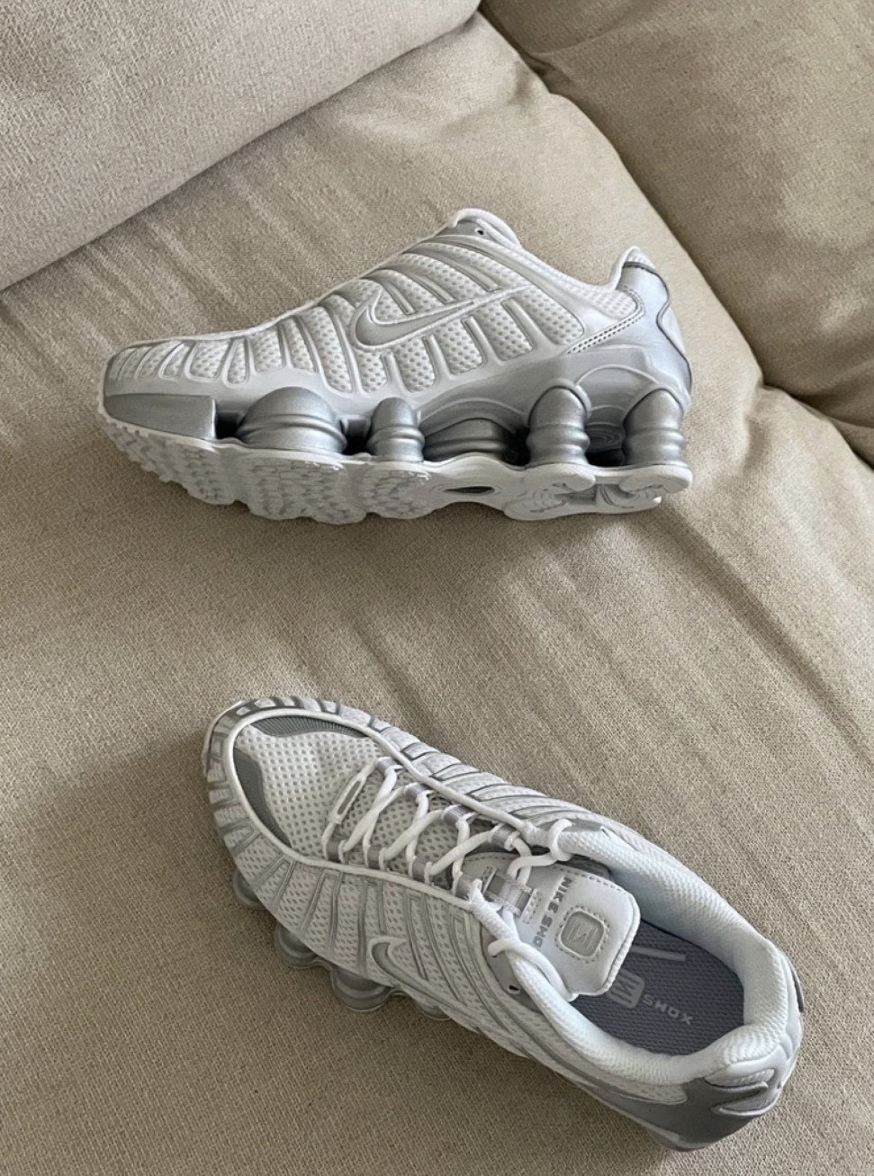 Nike Shox TL "Photon Dust" 液態銀 彈簧鞋 女鞋  IB1087-002