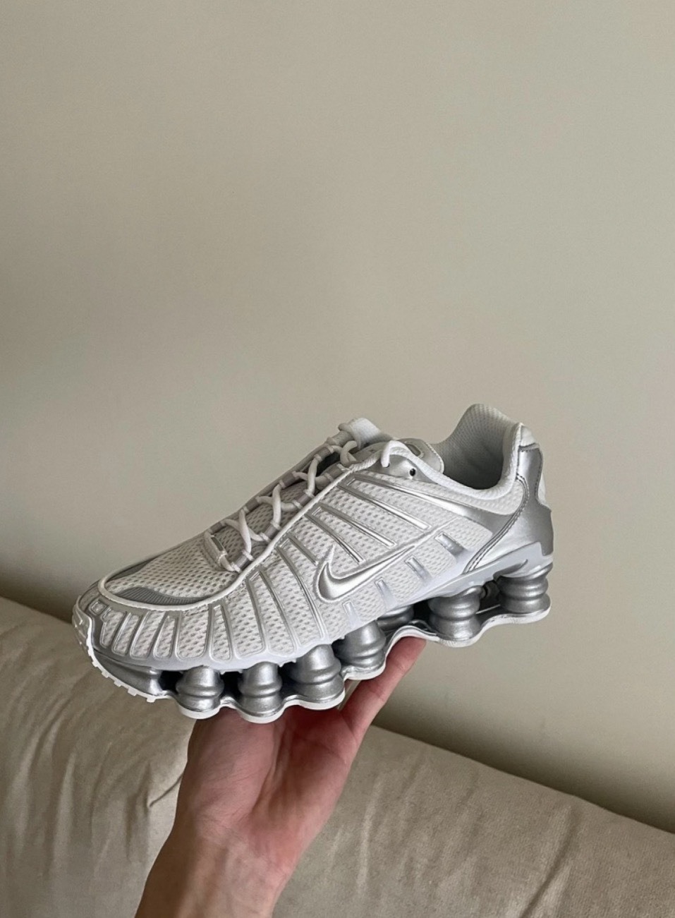 Nike Shox TL "Photon Dust" 液態銀 彈簧鞋 女鞋  IB1087-002