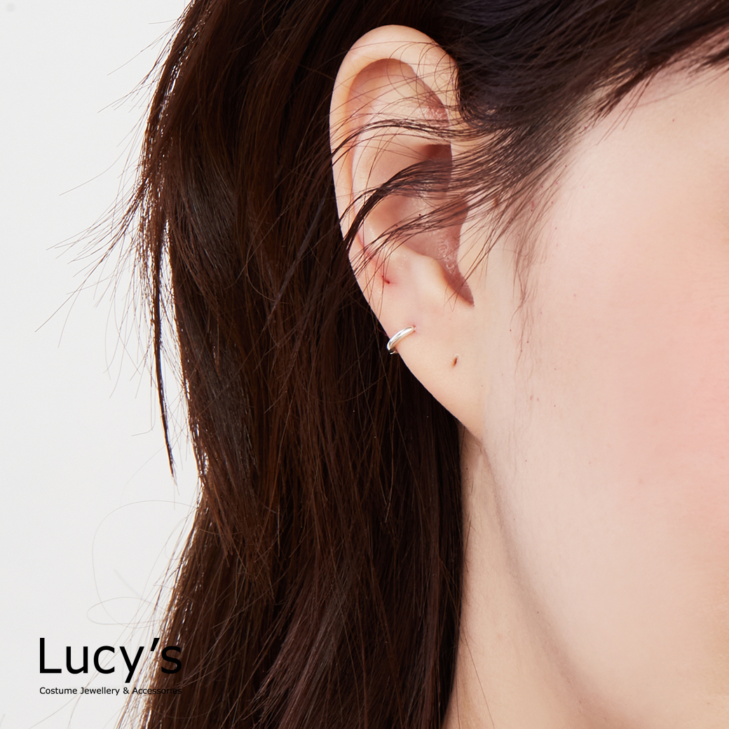 925純銀 迷你小圈 易扣耳環 (126897)