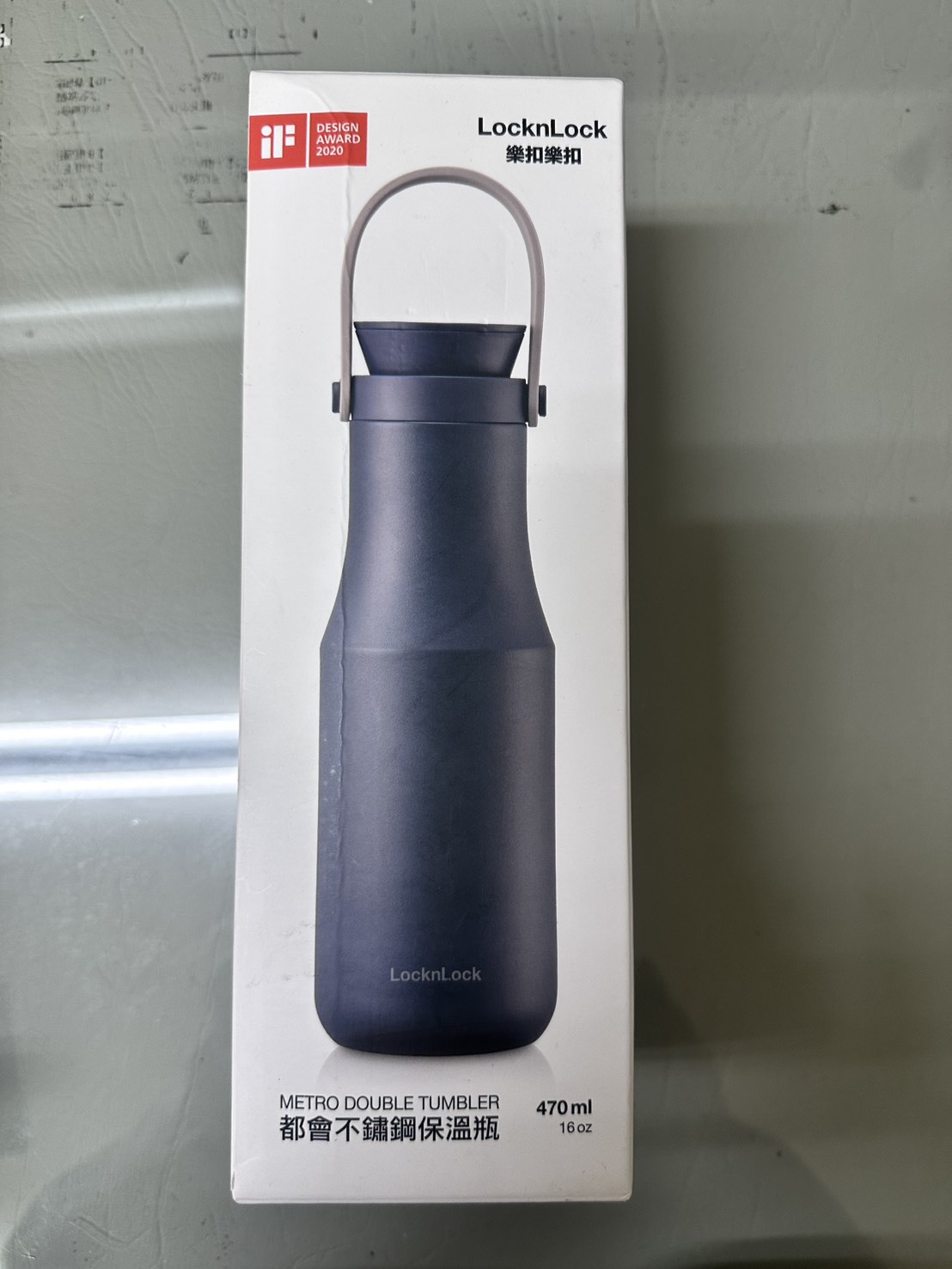 台北院｜LOCK&LOCK樂扣樂扣 樂扣樂扣都會不鏽鋼保溫瓶/470ml/海軍藍和粉色