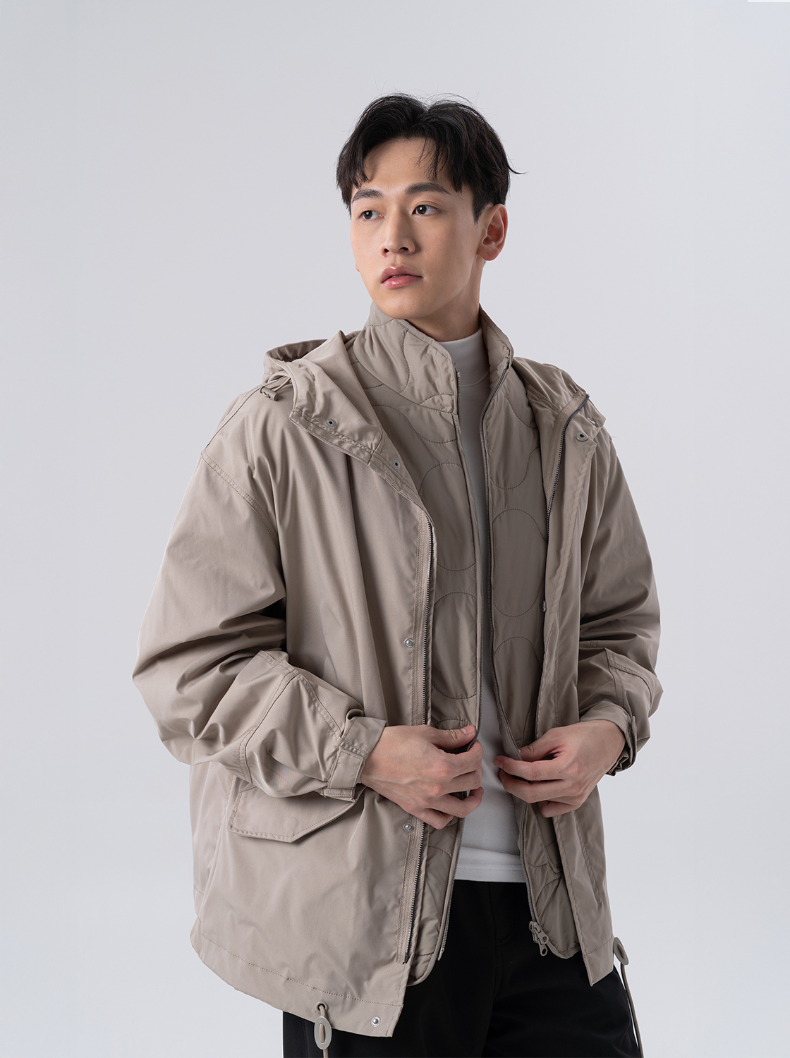 【任兩件折600】【期間限定】極暖三穿防潑水兩件式外套