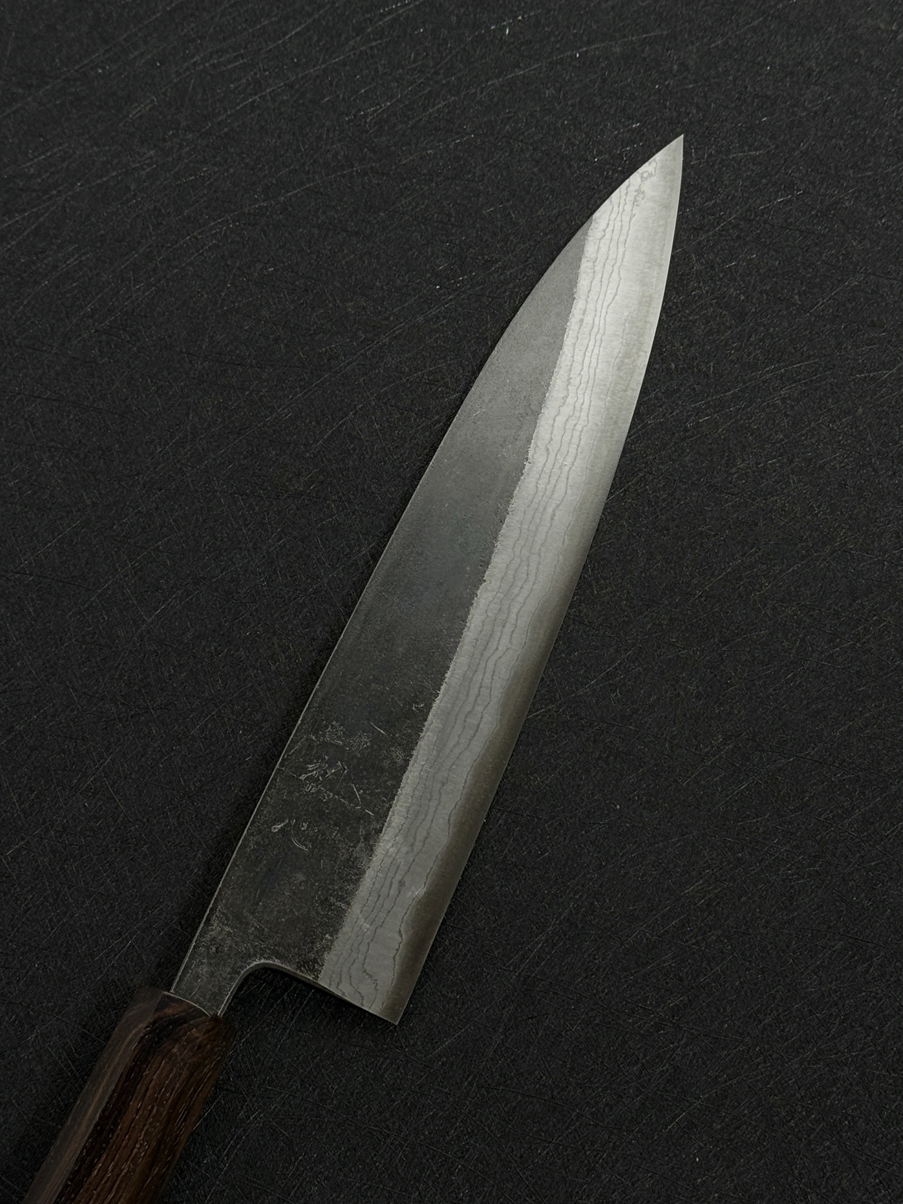 初心 雲影 青二鋼 黑打 墨流 牛刀 黑檀柄