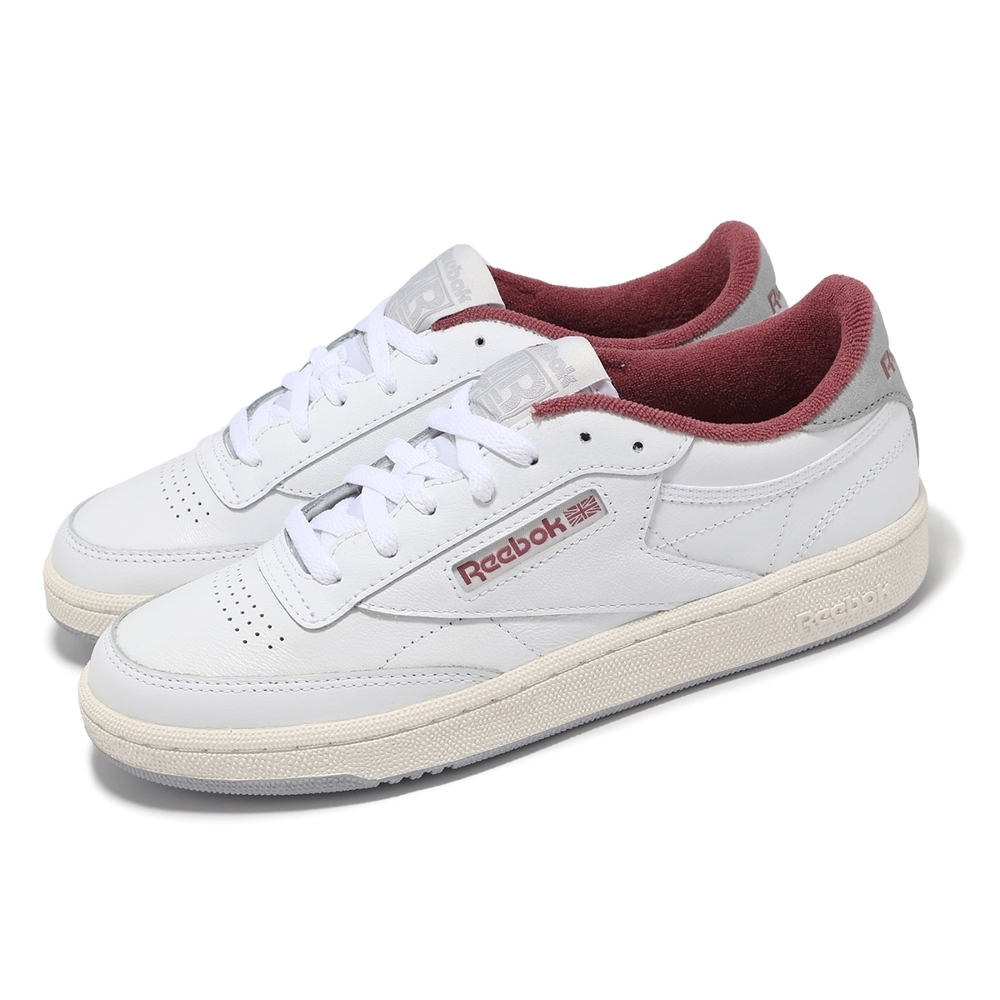 【下殺↘ $990】Reebok 休閒鞋 Club C 85  白紅 米白 復古 麂皮 小白鞋 女鞋男段 100033087