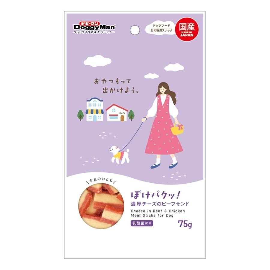 Doggyman 狗小食．乳酸菌 芝士雞牛三文治條 7g