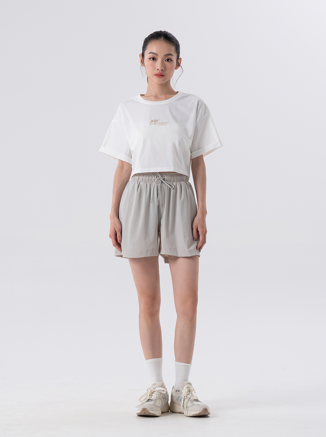 【期間限定】極輕薄涼感短寬印花T恤