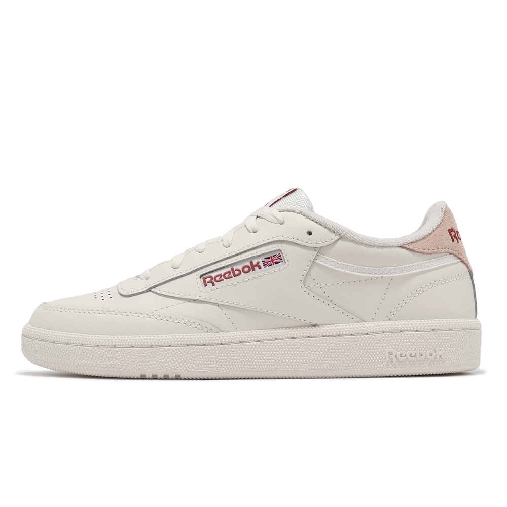 【下殺↘ $990】Reebok 休閒鞋 Club C 85 米白 粉 復古 麂皮 小白鞋 女鞋男段 100033089