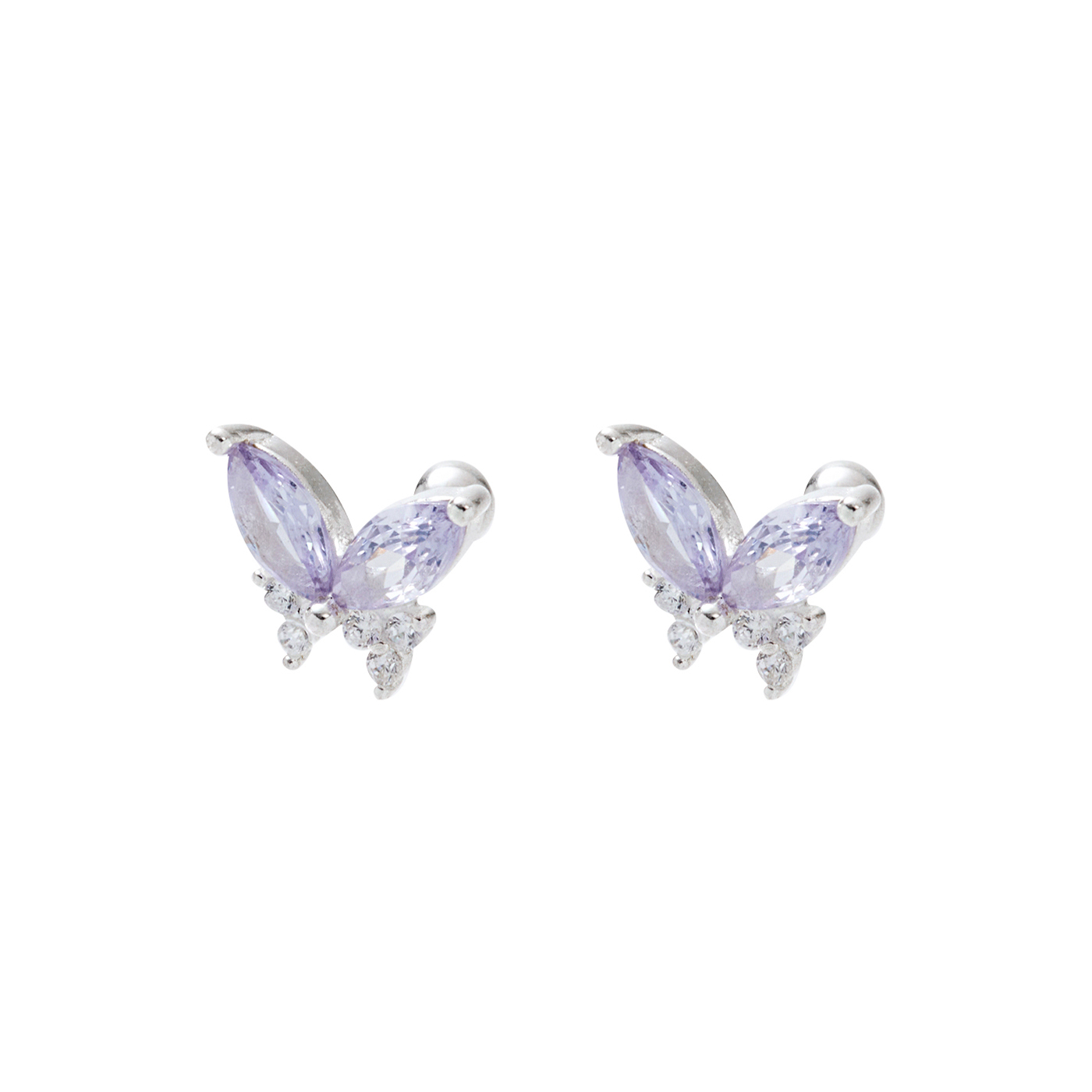 平價飾品,純銀,蝴蝶,耳環