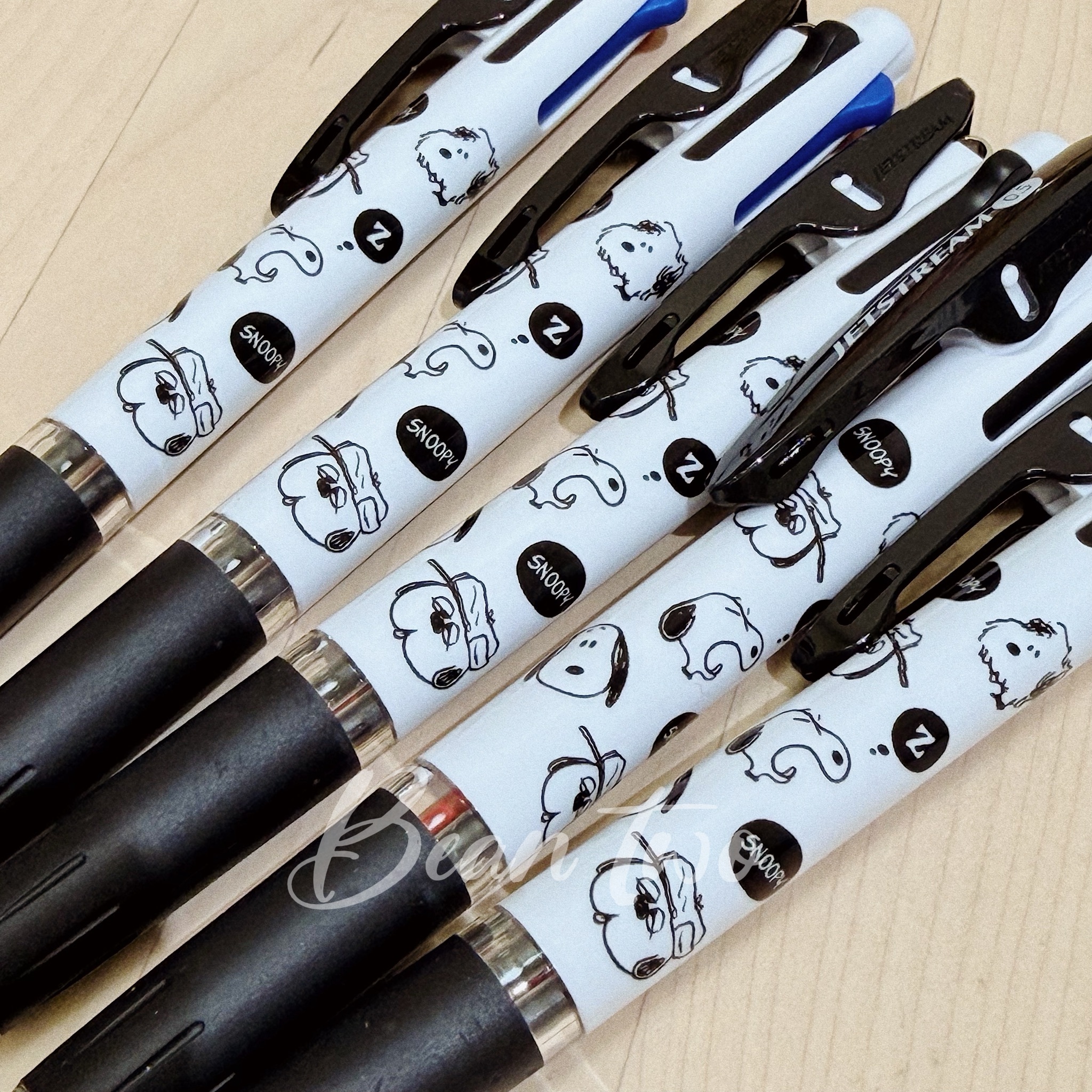 🇯🇵史努比歐拉夫黑白三色筆