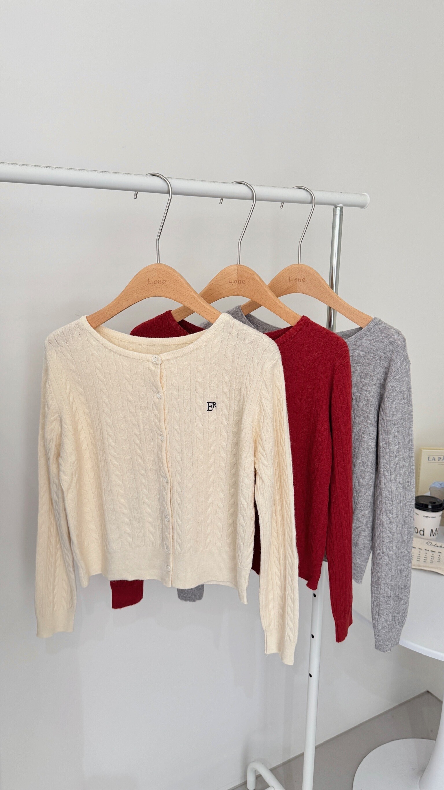 韓系麻花排釦上衣