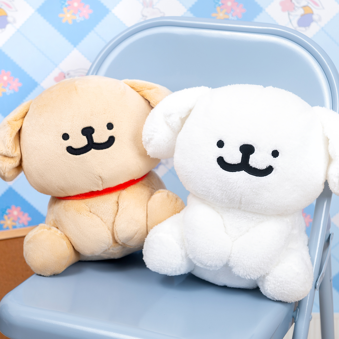 線條小狗絨毛娃娃(坐姿) [共2款可選擇]