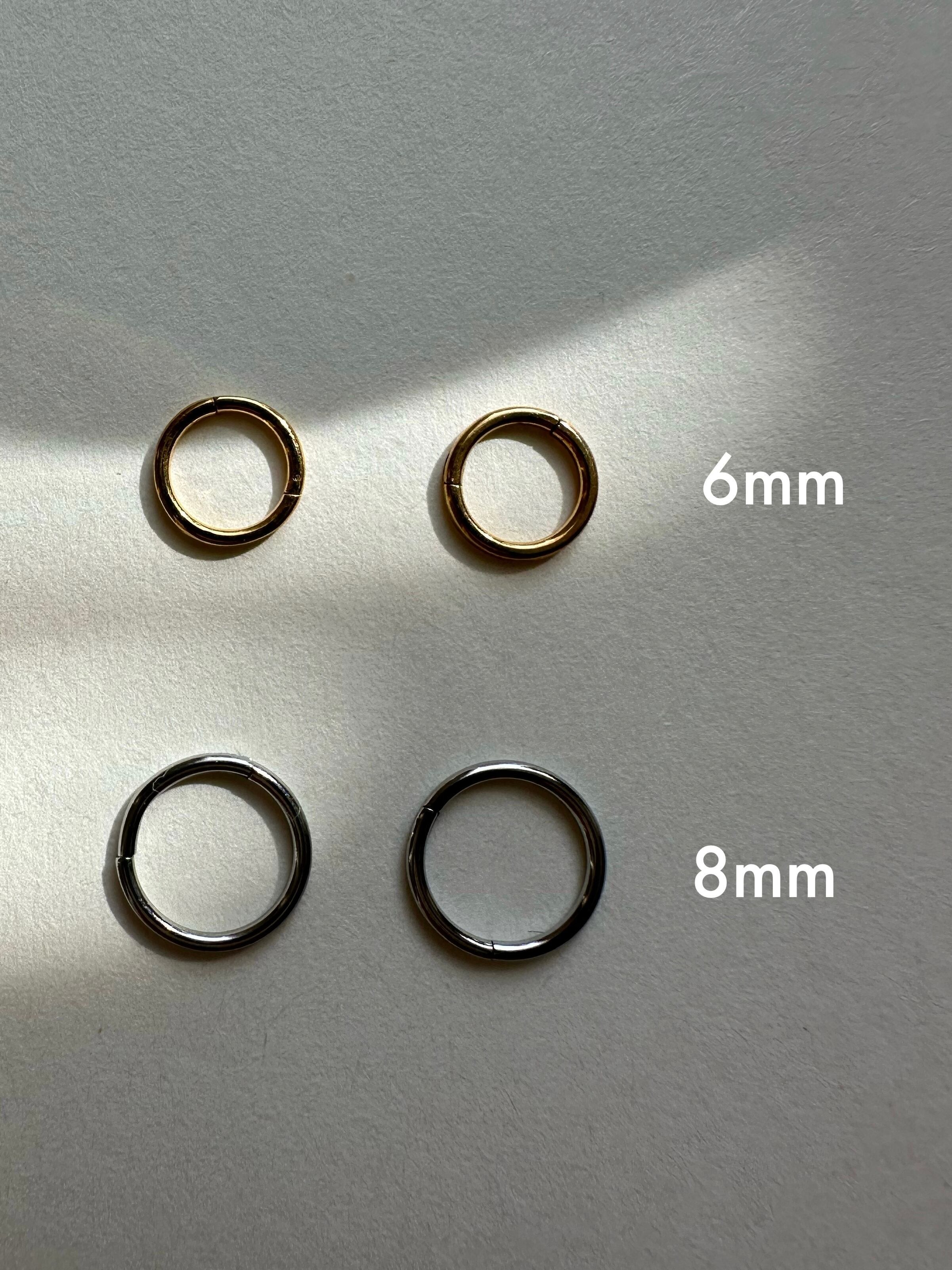 SS minimal hoop pierce