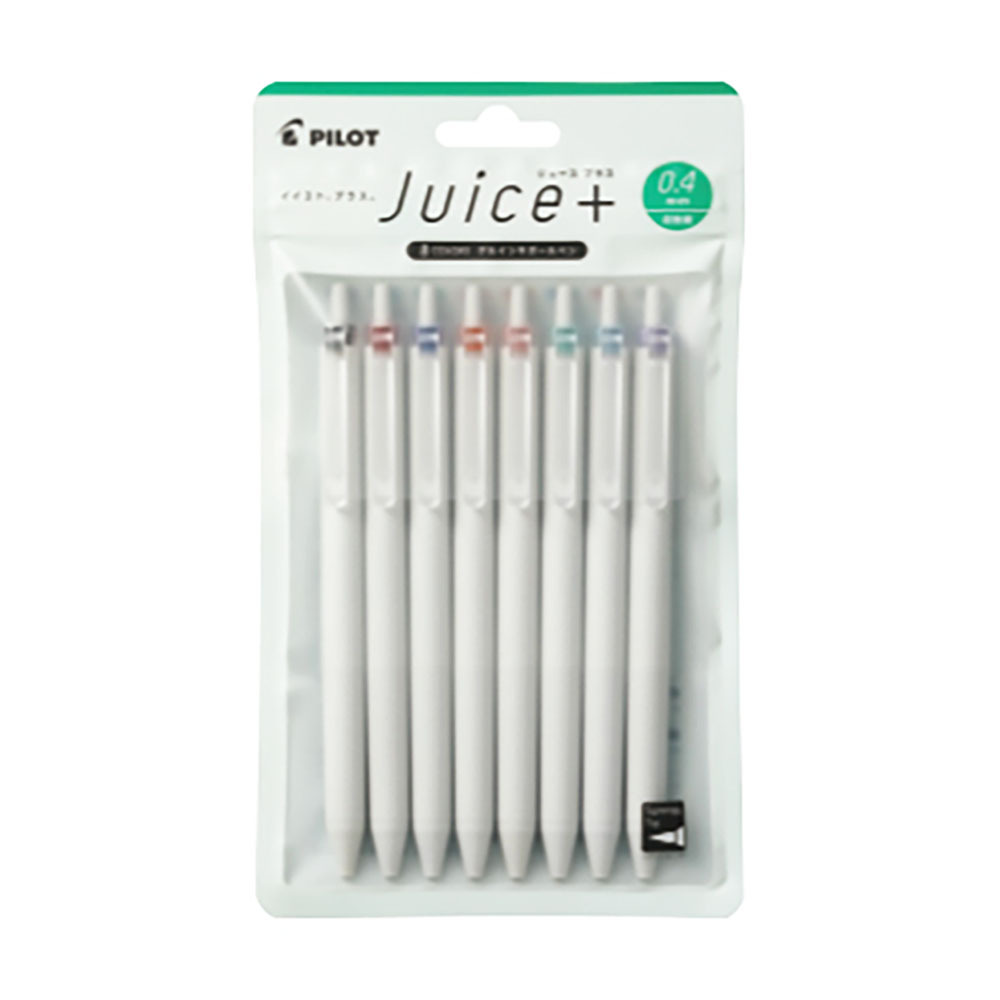 日本PILOT Juice+ Plus 升級版果汁筆0.4mm (8入套組)｜有筆x鋼筆工作室