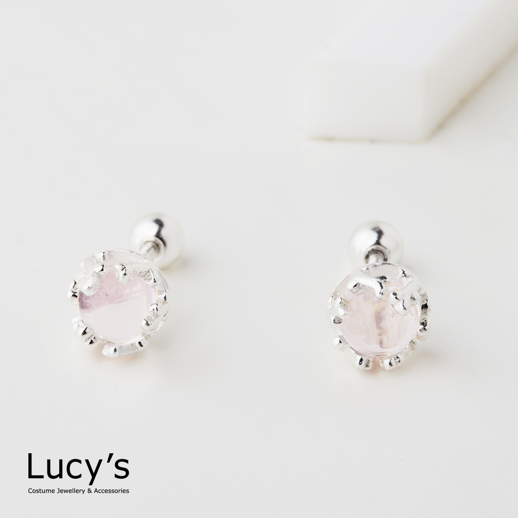 925純銀 人魚泡泡 轉珠耳環 (三色) (99557/99558/99559)