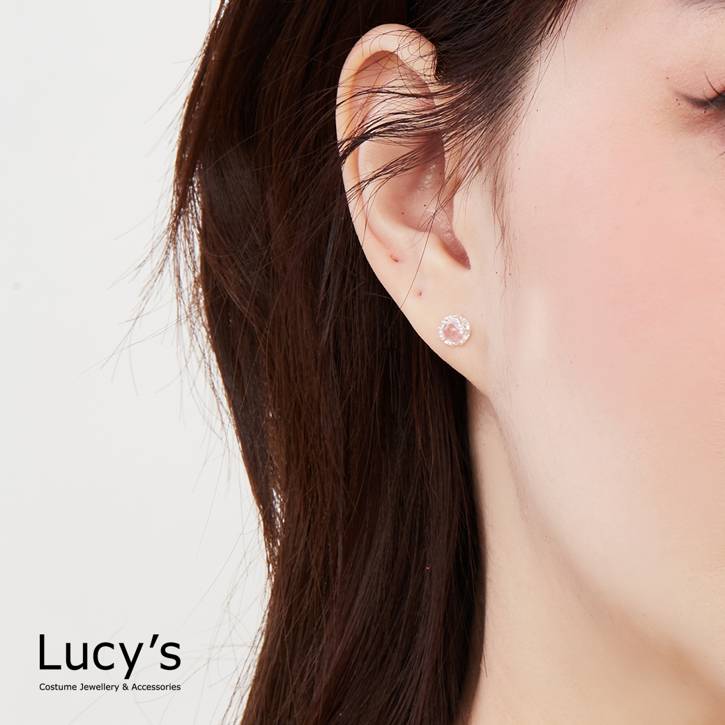 925純銀 人魚泡泡 轉珠耳環 (三色) (99557/99558/99559)