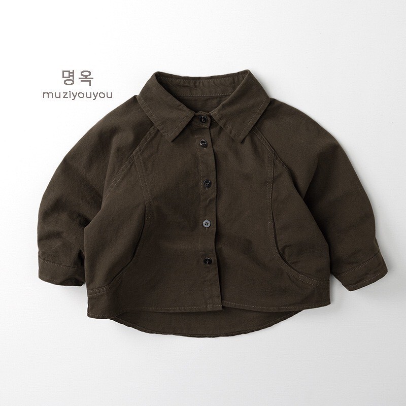 現貨｜咖色 100  2026SS SPRING ｜兩色 ˚ ༘ 完美剪裁襯衫