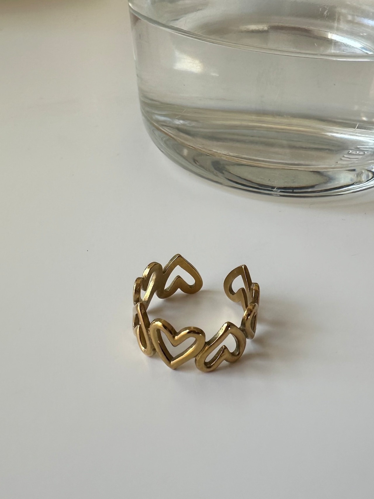 SS heart frame ring