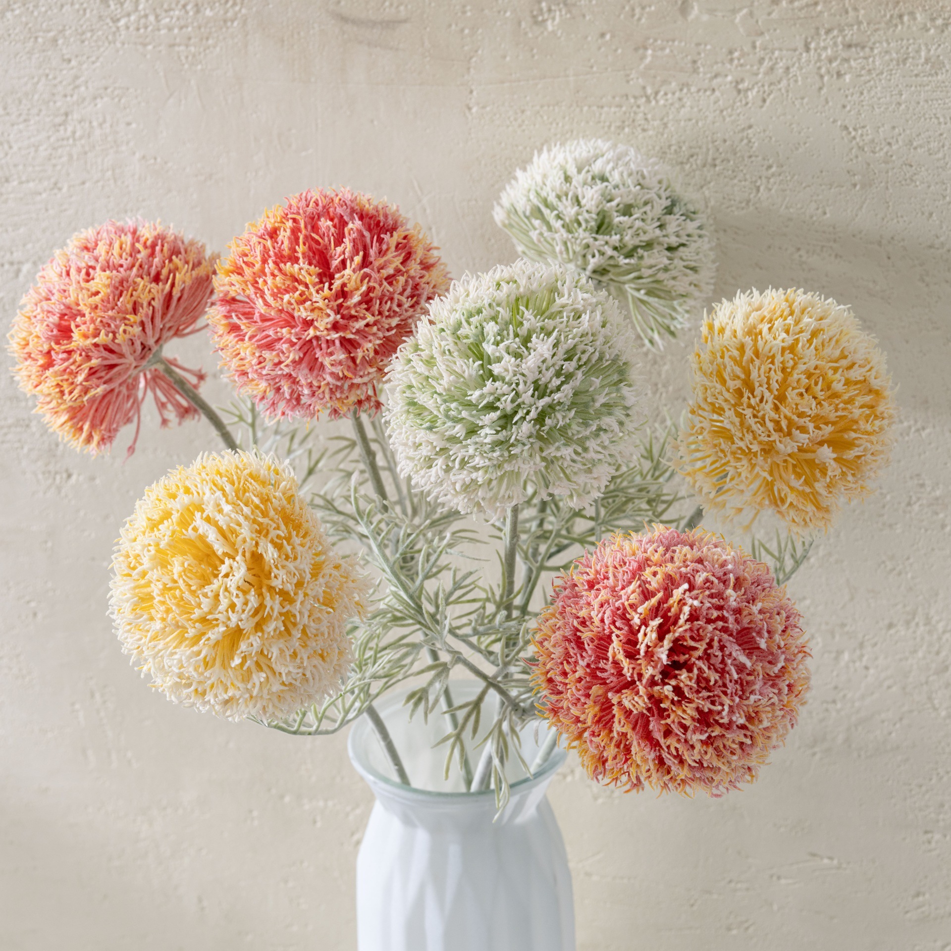 仿真植絨單頭蒲公英