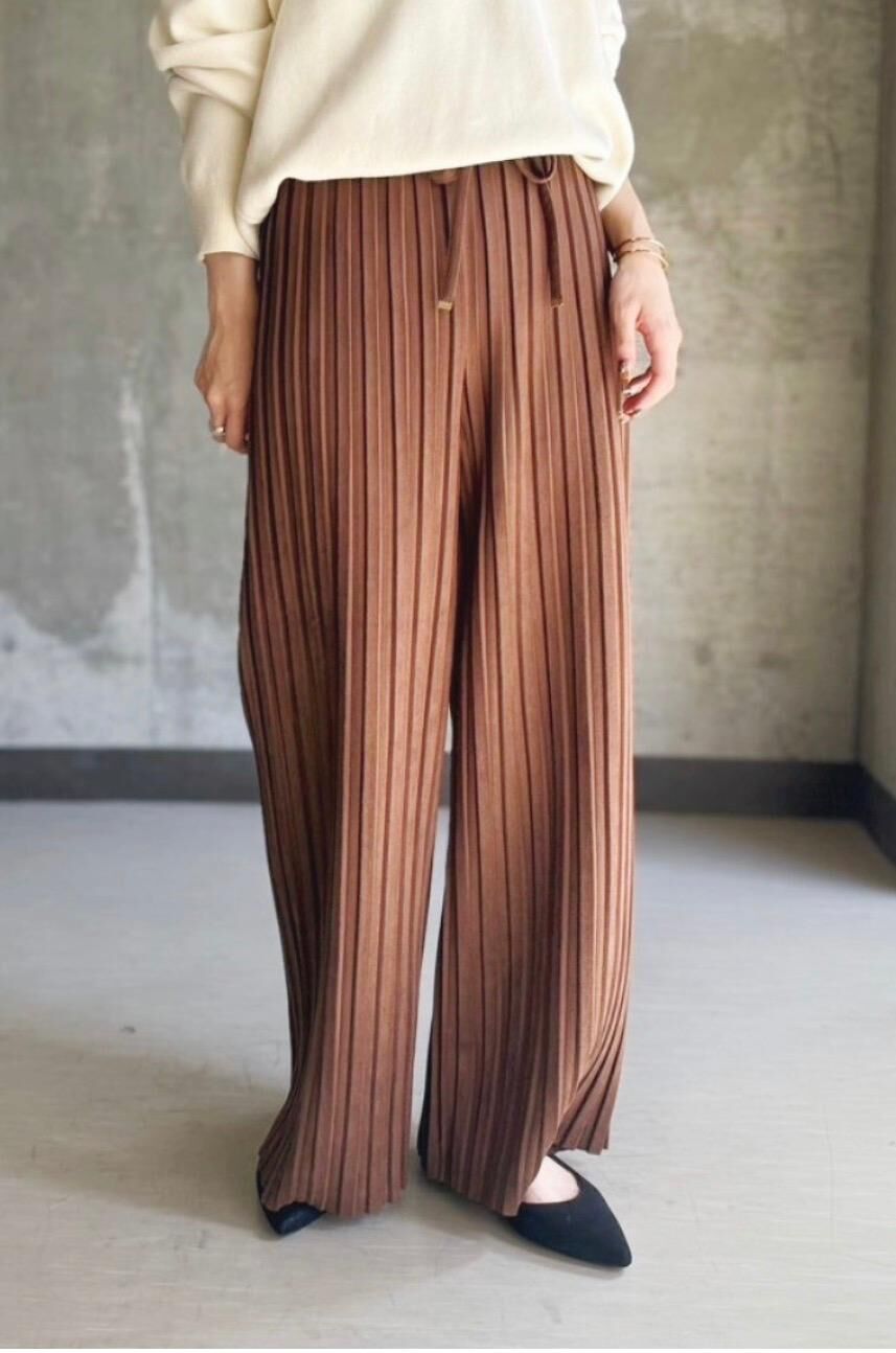 【預購】JN021202 法式慵懶壓褶寬褲