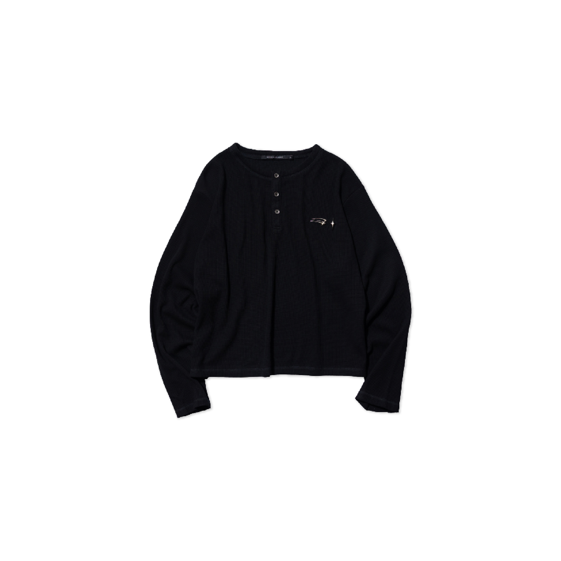 E’TREALOUEST EAL 25AW （ OLD DAYS ）Henley Waffle Long Sleeve
