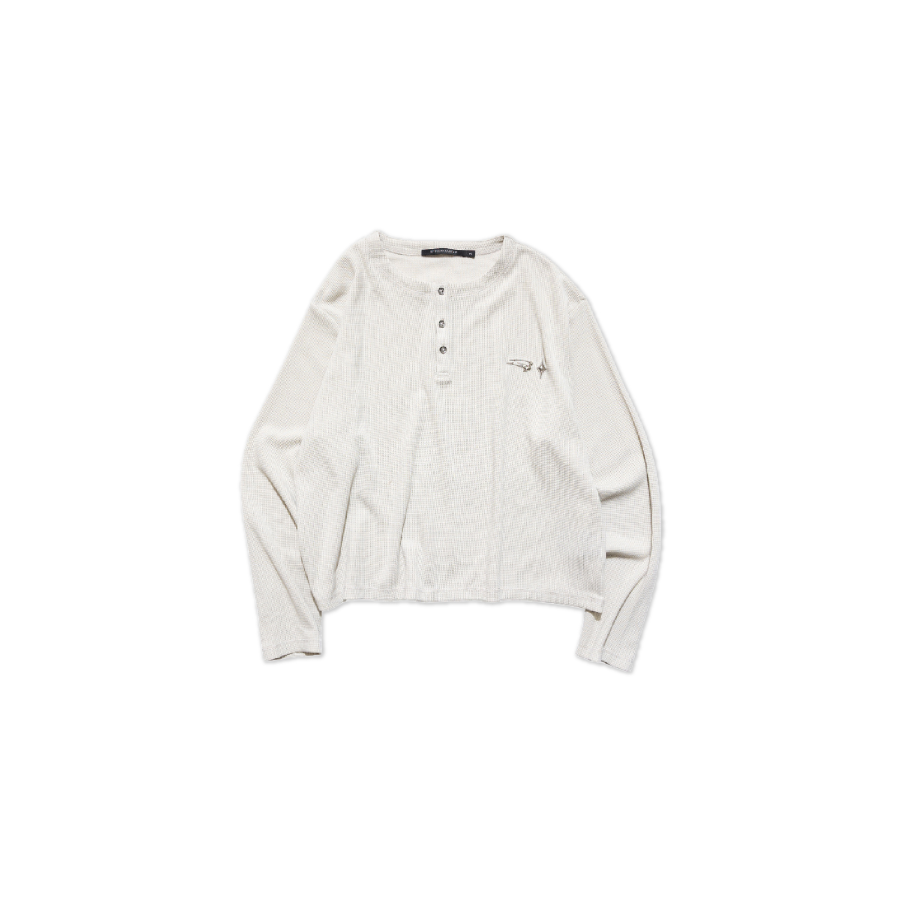 E’TREALOUEST EAL 25AW （ OLD DAYS ）Henley Waffle Long Sleeve