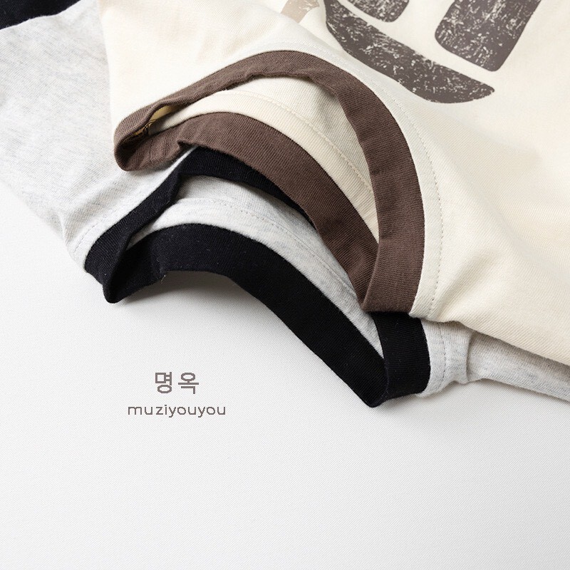 2026SS SPRING ｜兩色 ˚ ༘ 幾何邊撞色 TEE