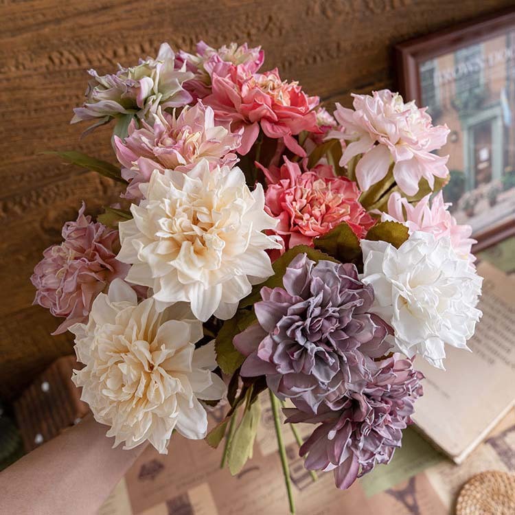 仿真絹布悽花紀大麗花