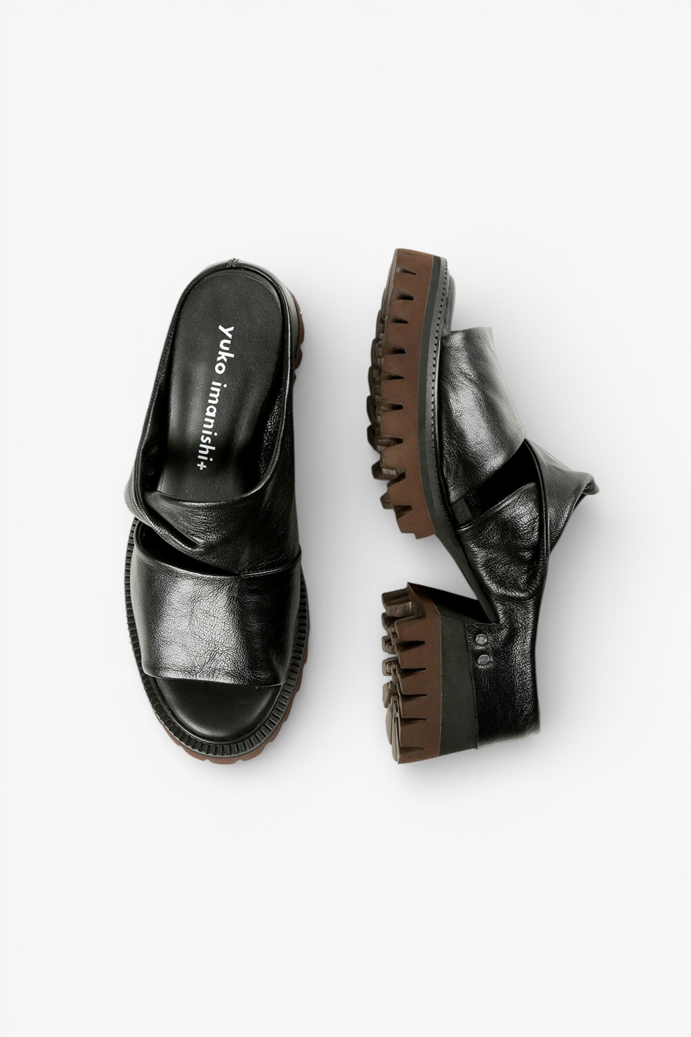 MIRA 真皮厚底魚口鞋