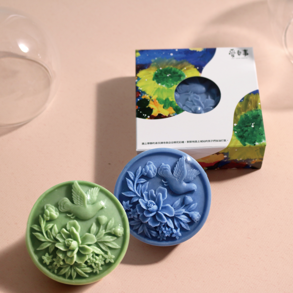 愛皂事 ｜花鳥精油手工皂 - 香味任選  ( 薄荷、茶樹 )
