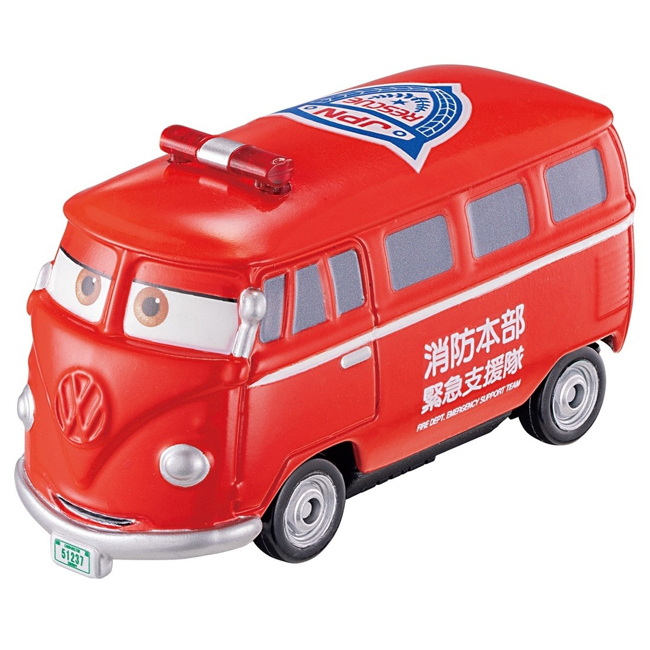 TOM-CAR Disney Cars Tomica C-19 Fillmore(Fire Truck Type 24)