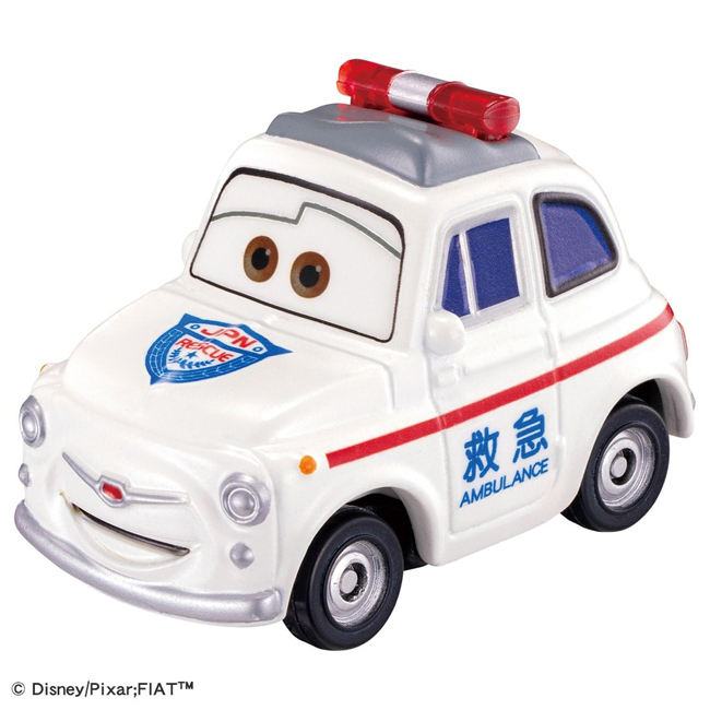 TOM-CAR Disney Cars Tomica C-39 Luigi (Ambulance Type 24)