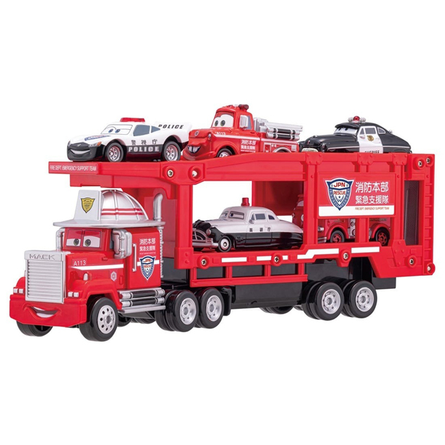 TOM-CAR Disney Cars Tomica Carrier Car Mack JPN Rescue Ty 24