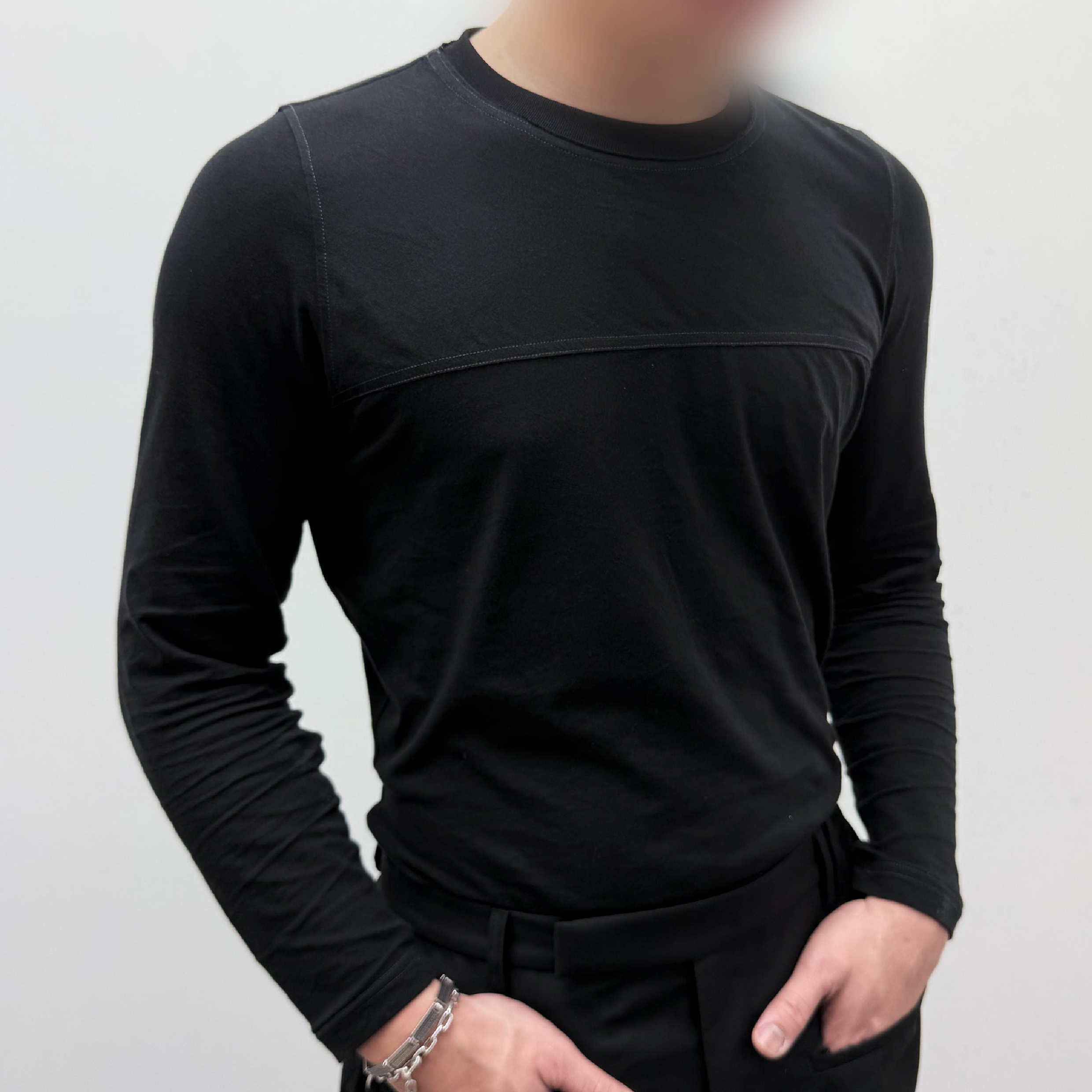 1dyll.assemblag 1ds Cursive Logo Skinny LS Tee