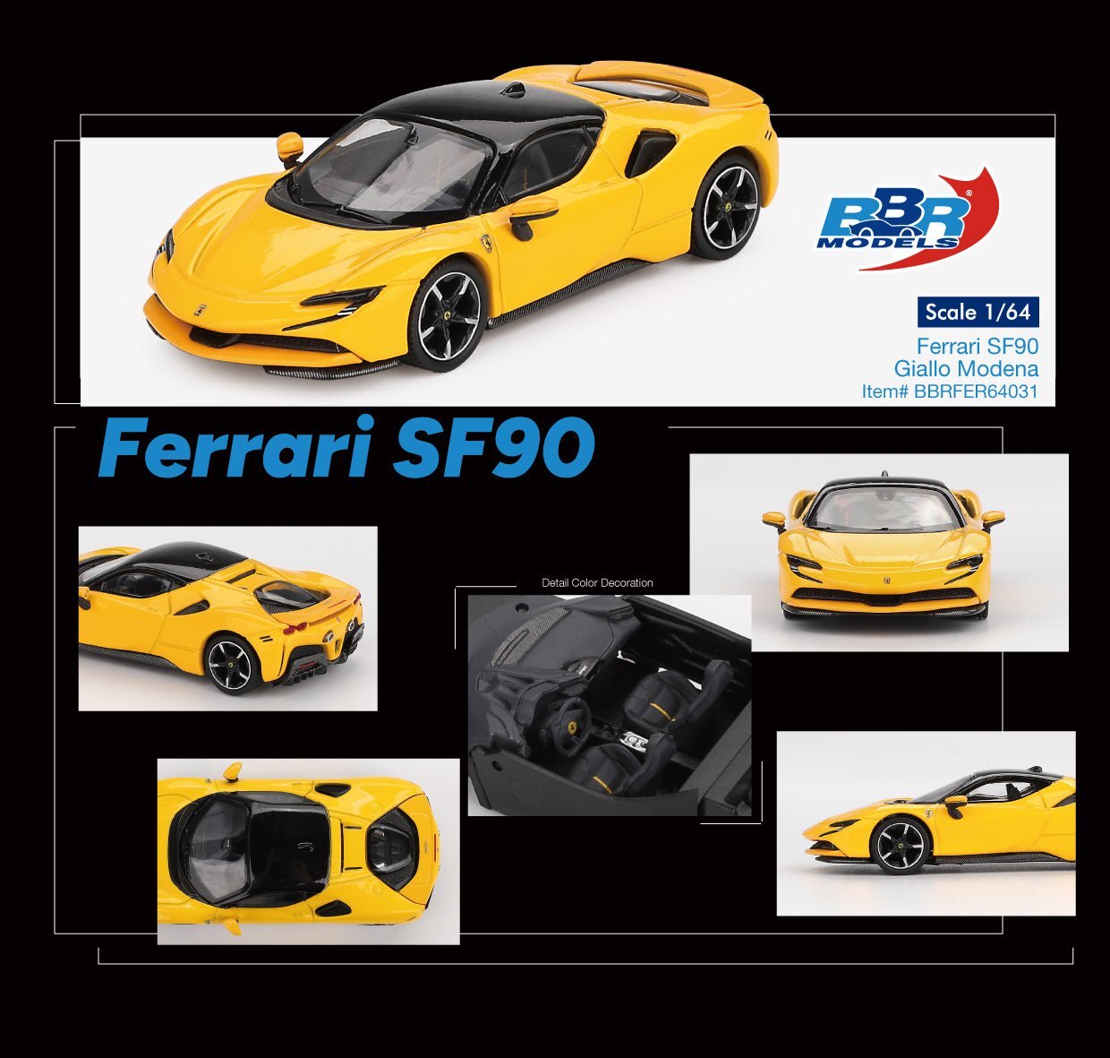 BBR Ferrari SF90 Giallo Modena