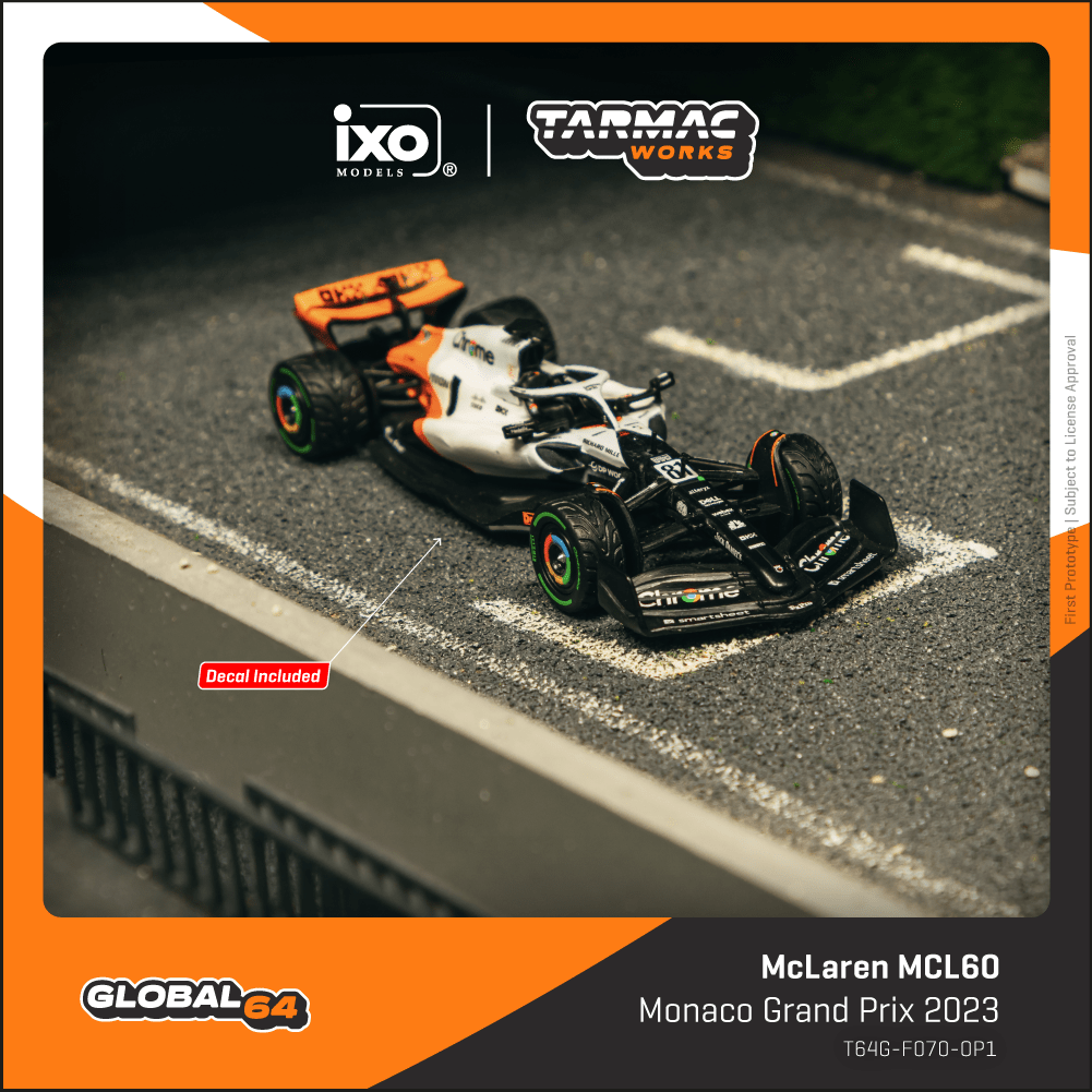 Tarmac Works McLaren MCL60 2023摩納哥大獎賽 Oscar Piastri