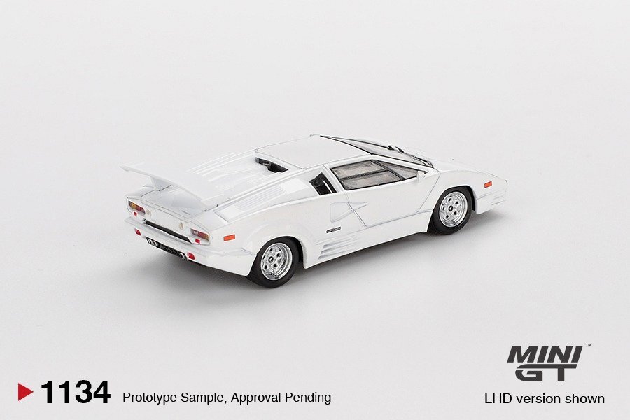 Mini GT 1/64 Lamborghini Countach 25週年紀念 白色