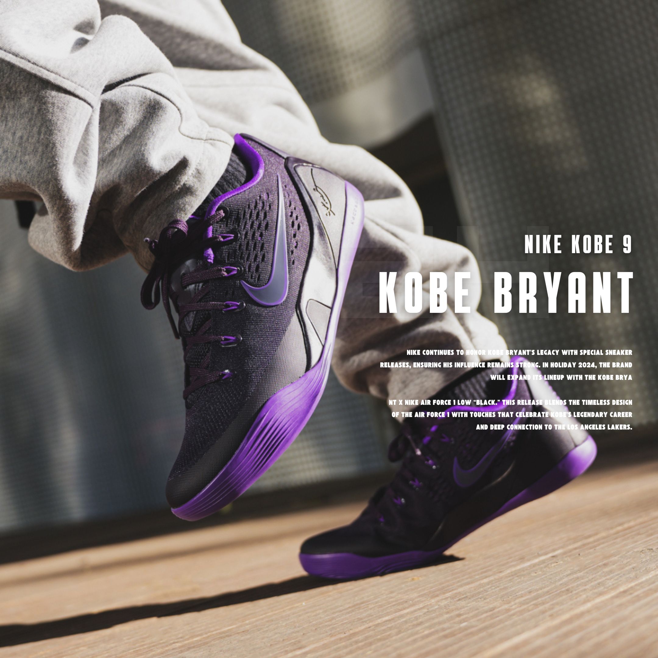 NICEDAY 代購 Nike Kobe 9 紫色 深紫 紫黑 科比 老大 實戰 籃球鞋 IH1401-500