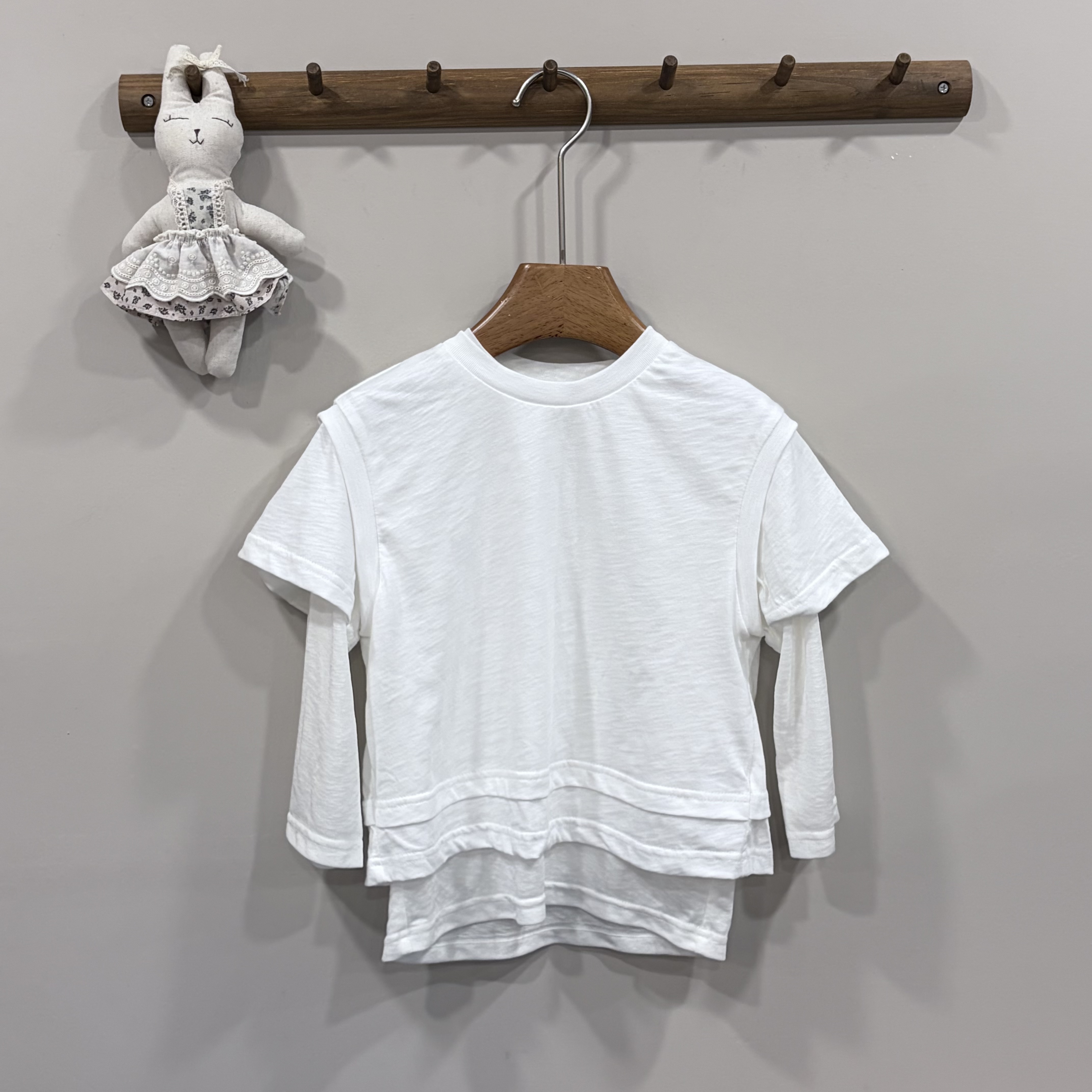 A04176親膚竹節棉兩件式上衣