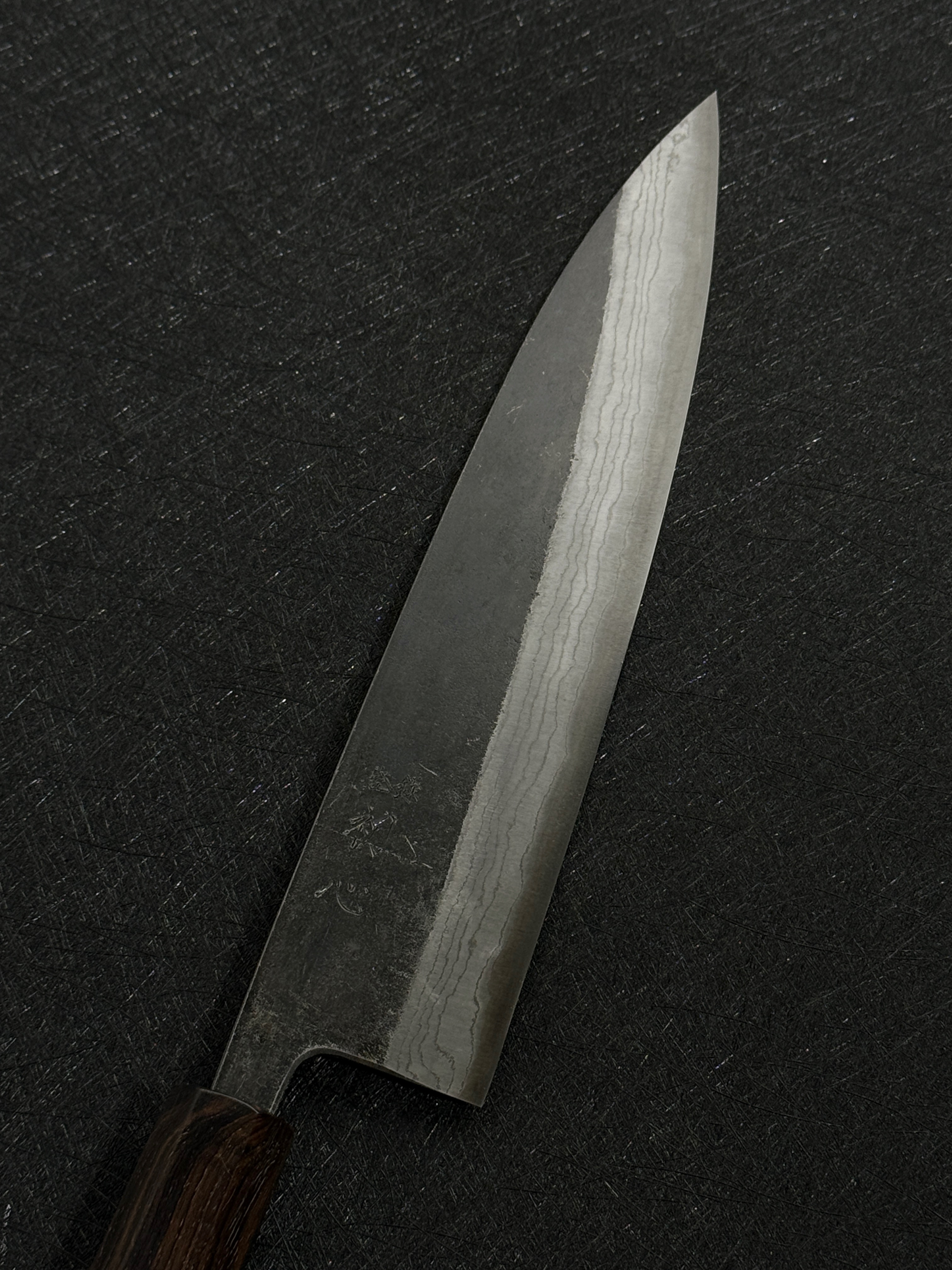 Hatsukokoro Kumokage Blue2 Kurouchi Damascus Gyuto