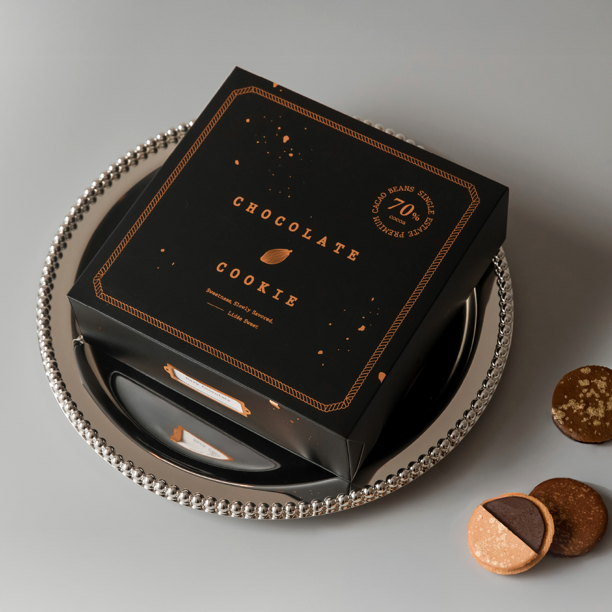 《第70號禮盒》黑巧可可奶霜夾心 (10入) -準媽媽試吃版