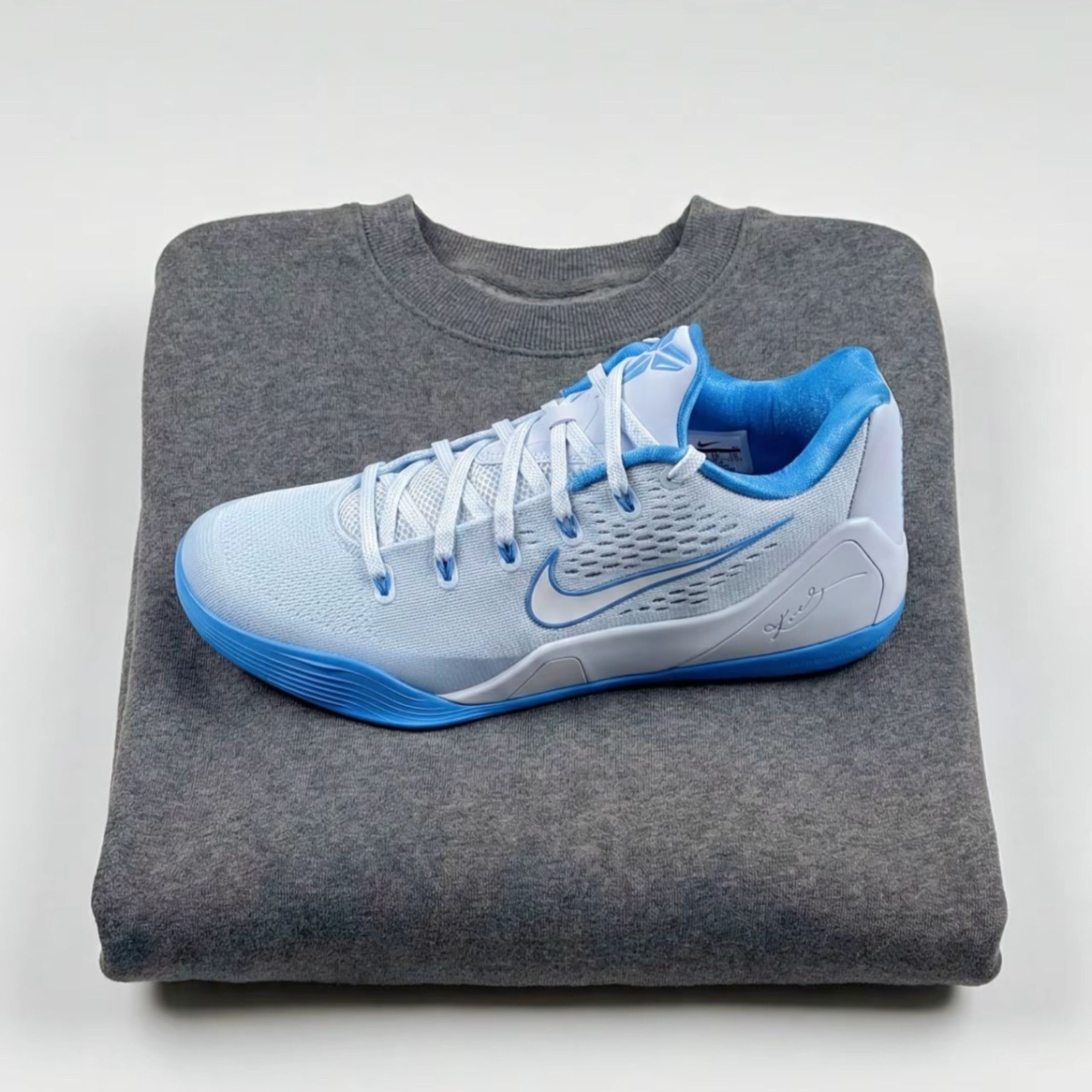 NICEDAY 代購 Nike Kobe 9 灰藍色 藍色 水藍 藍 藍白 科比 老大 實戰 籃球鞋 IH1401-402