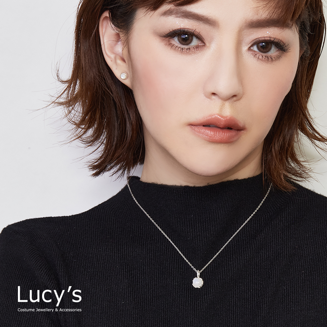 925純銀 花擁月光 項鍊 (127117)