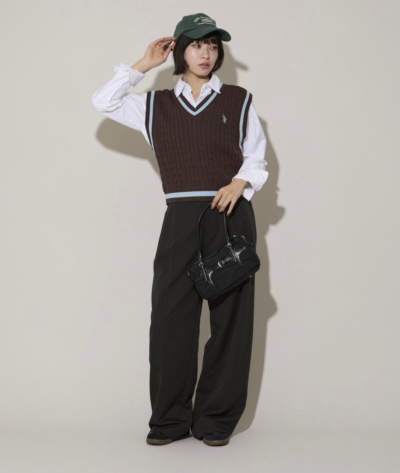 【預購】JN021204 U.S. POLO ASSN. 刺繡針織背心