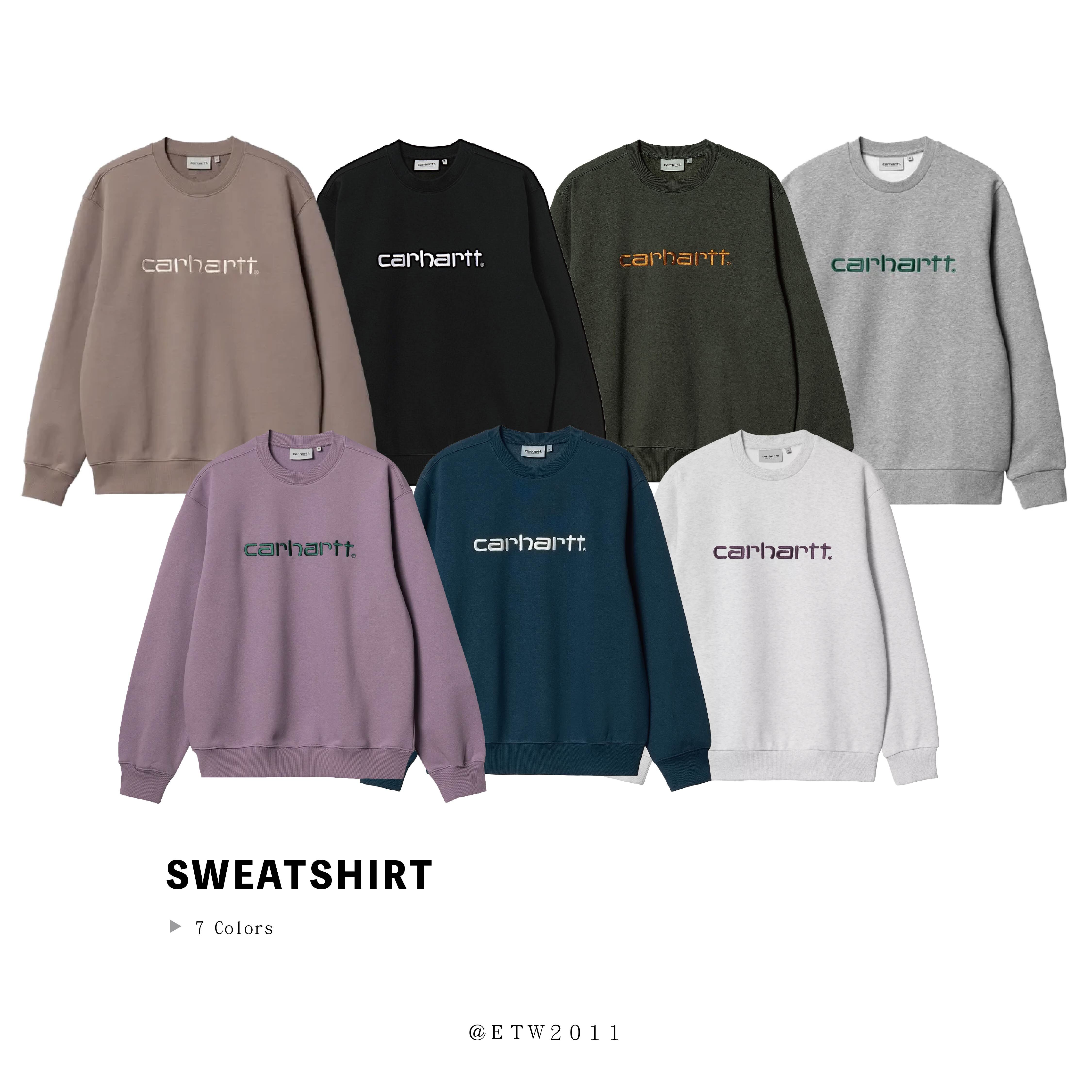 ☆ETW☆【EASY TO WEAR】歐版 CARHARTT WIP SWEATSHIRT 重磅 保暖 刷毛 大學T 衛衣 現貨