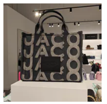 [S] MARC JACOBS DENIM BLUE H00IMI2FA22-468 MONOGRAM MEDIUM TOTE BAG, 191267997612 (SMJ634)