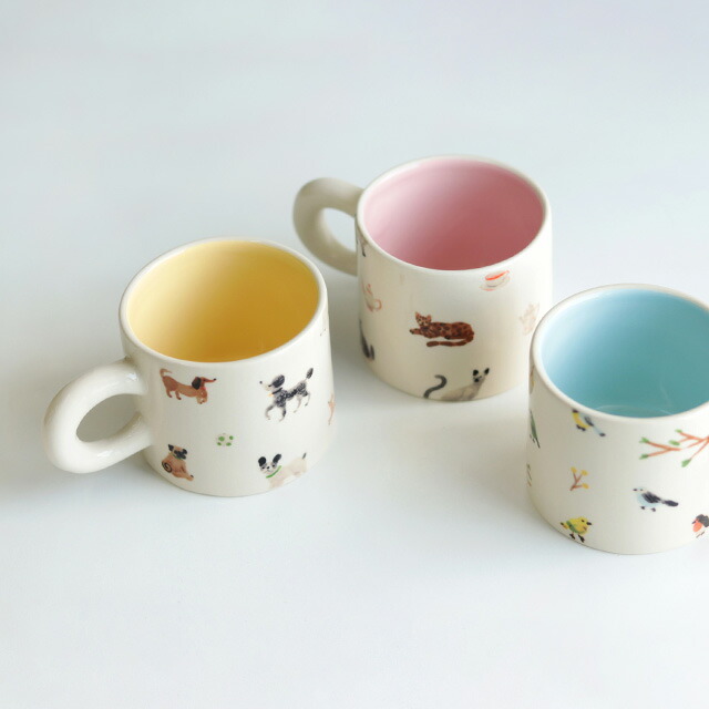 日本 CDF etendue Dessin 水彩繪本 動物 馬克杯 300ml