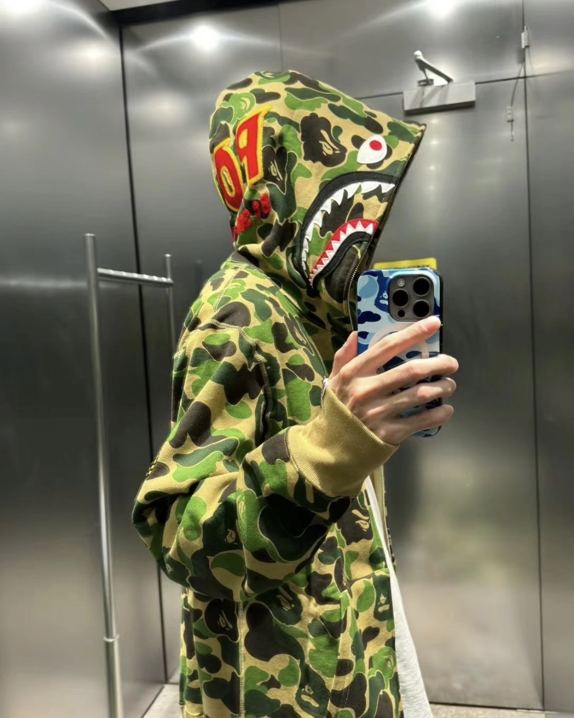 A Bathing Ape Bape 迷彩 鯊魚外套 夾克 外套 三色