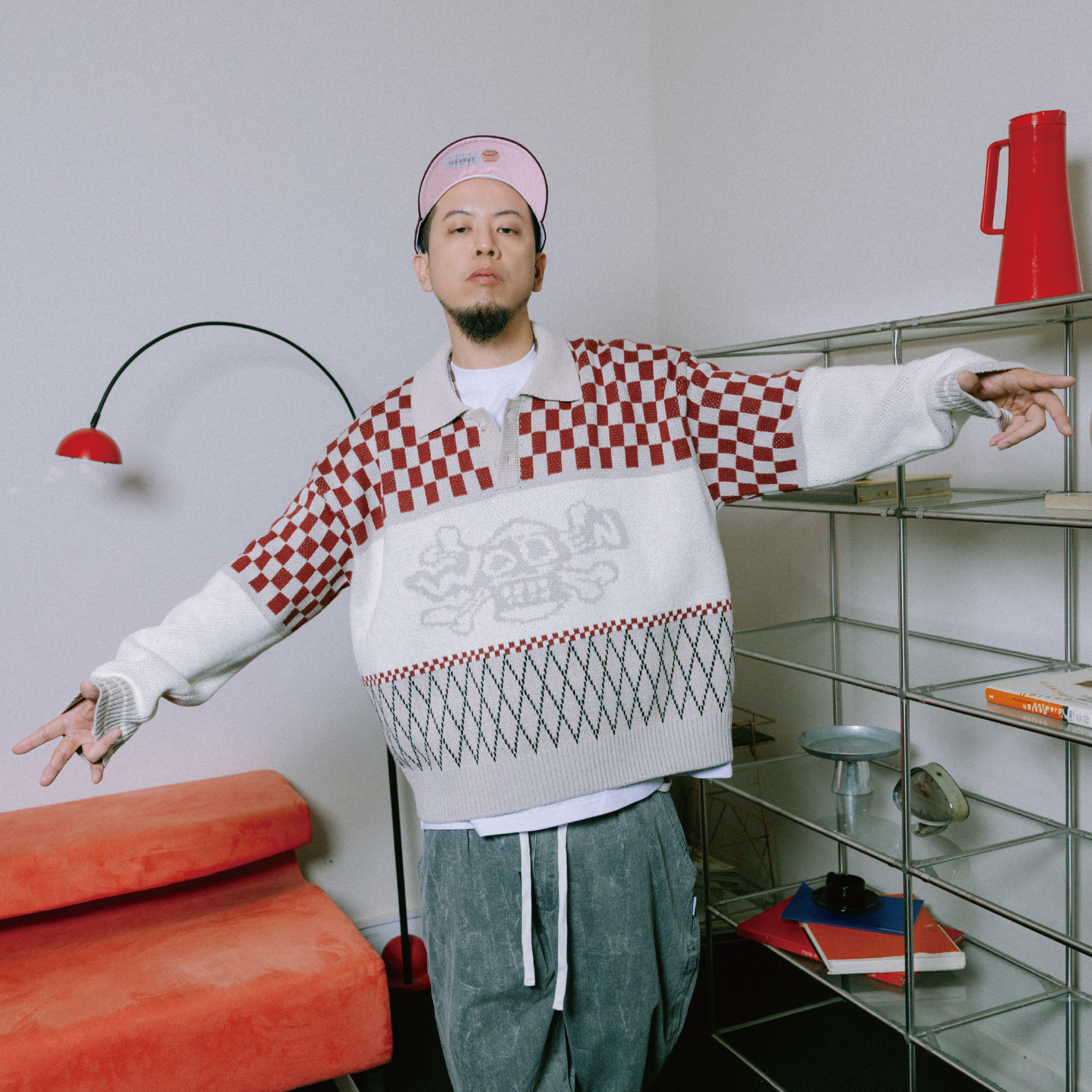 WODEN® Skull Polo Sweater 骷髏Polo領大學Tee